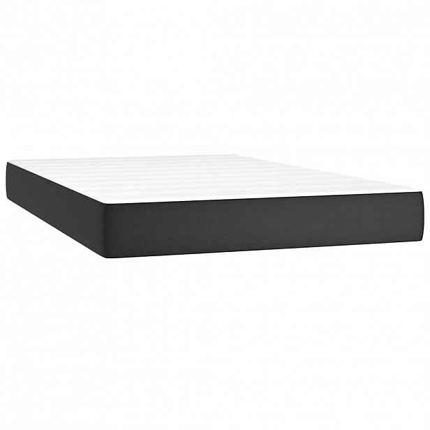 vidaXL Taštičková matrace střední tvrdost černá 120x200x20 cm umělá kůže