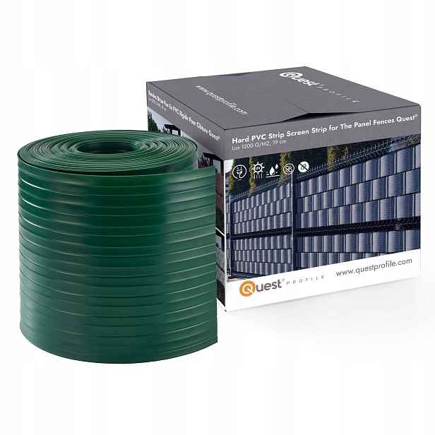 Stínící panelové pásy, 900 g/m2, zeleň, 10 ks x 2,525 m klipy 20, Na Míru