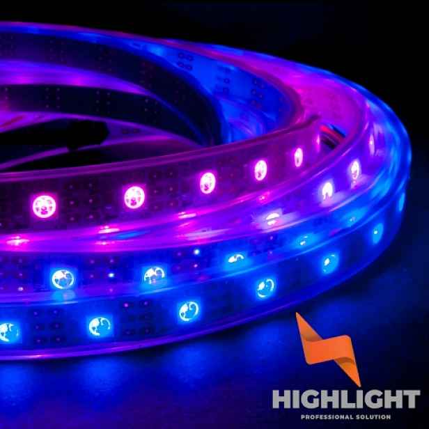 10 m Led pásek Digitální Rgb+nw 4000K Spi 14,4W 24V TM1814 60LED IP68 Pro