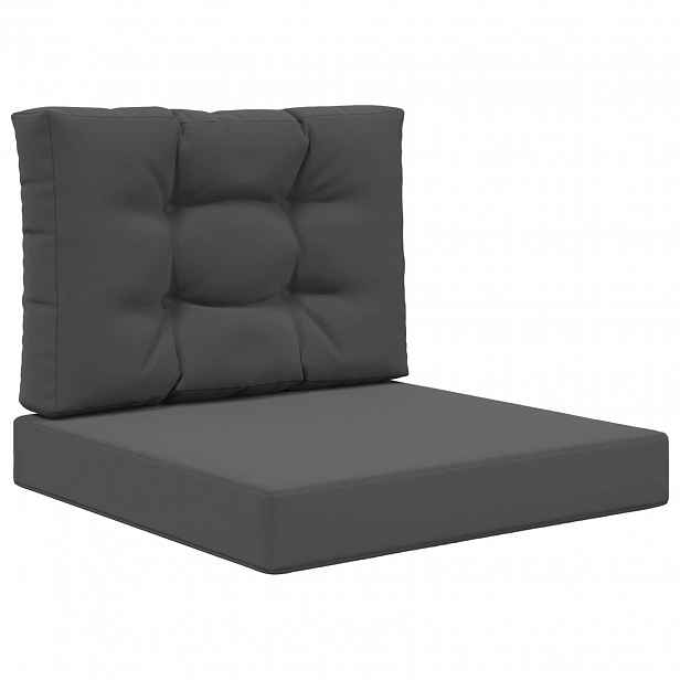 vidaXL Venkovní polštář na pohovku Polyester Antracitová 60 x 60 cm