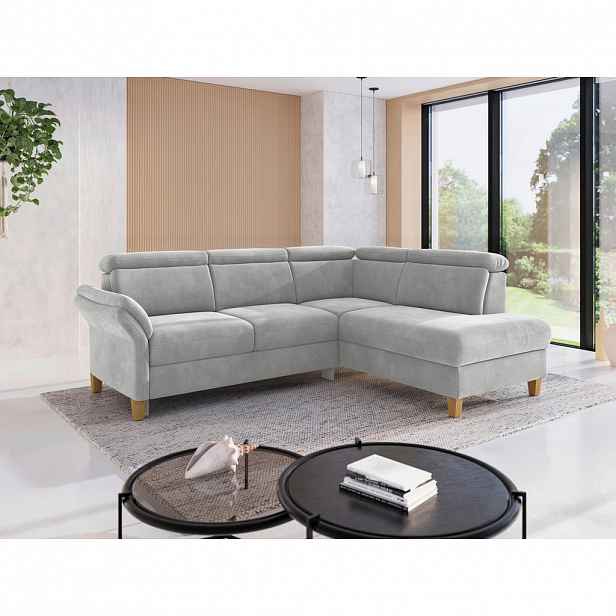 Sit & More ROHOVÁ SEDAČKA, textil, barvy stříbra