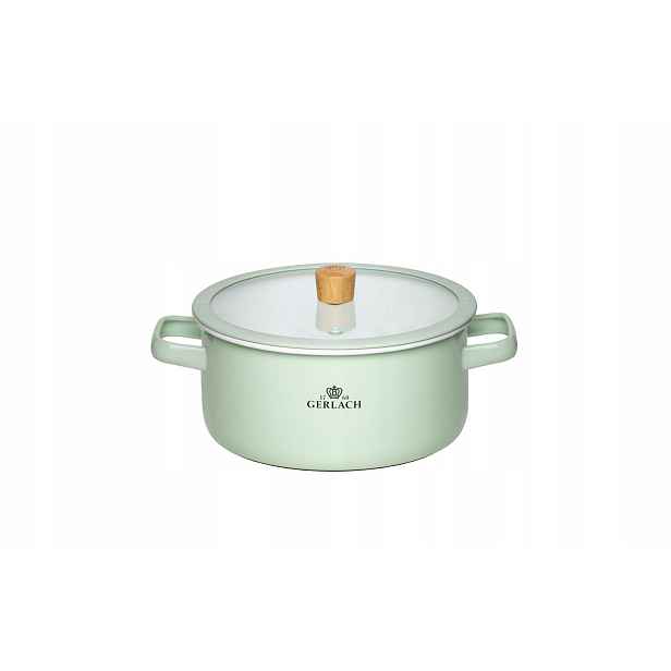 Gerlach Hrnec pastelově zelený 20 cm 3 l