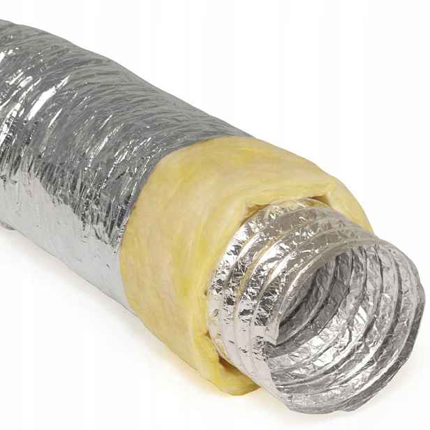 Izolovaný Kabel S Perforací Fi 150 mm 140°C Flexibilní 10 m Trubka Spiro