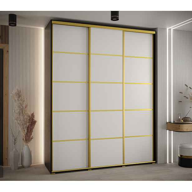 Šatní skříň Cannes 4 - hloubka 45 cm Barva korpusu: Dub - Artisan, Rozměry: 190 cm, Dveře: Dub-Artisan