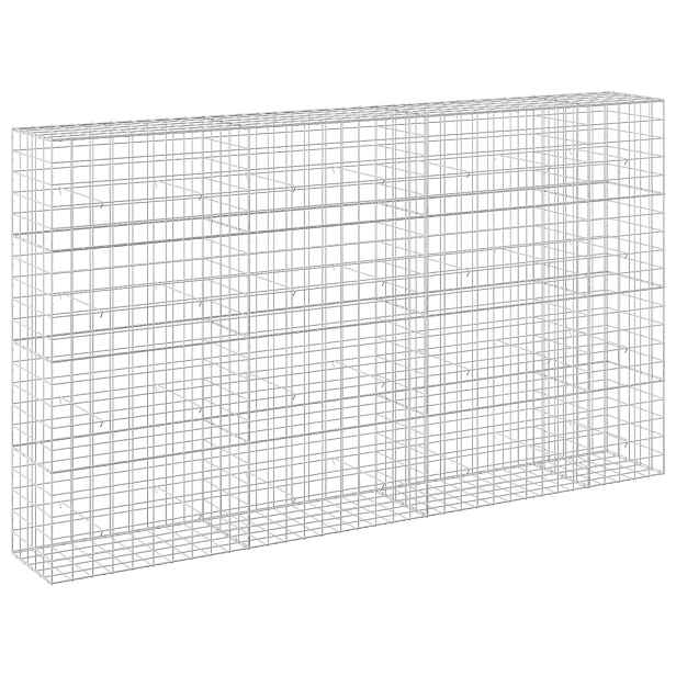 vidaXL Gabion s drátem 5 mm a síťkou 10x10 cm 350x50x200 cm