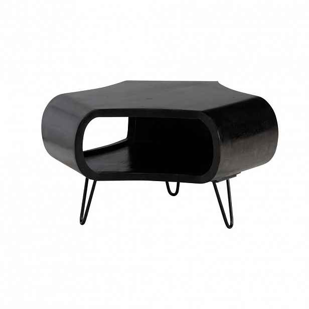 Livetastic KONFERENČNÍ STOLEK, černá, dřevo, 60/60/35 cm