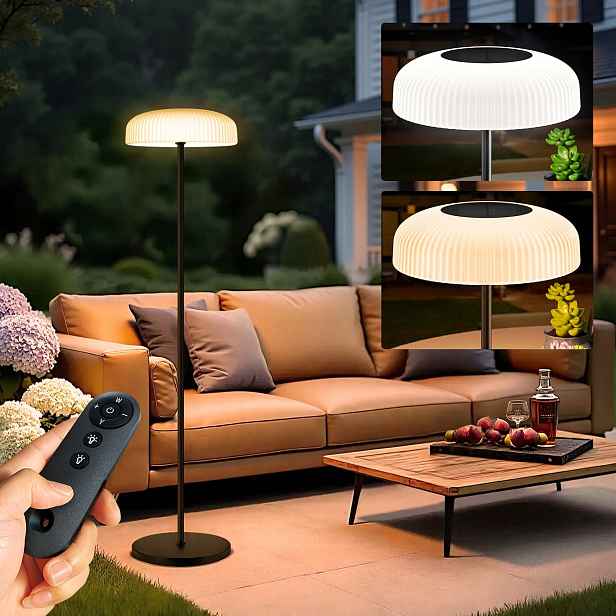 Solární lampa SunTech EcoLight teplá studená bílá pro zahradu a terasu Usb-c