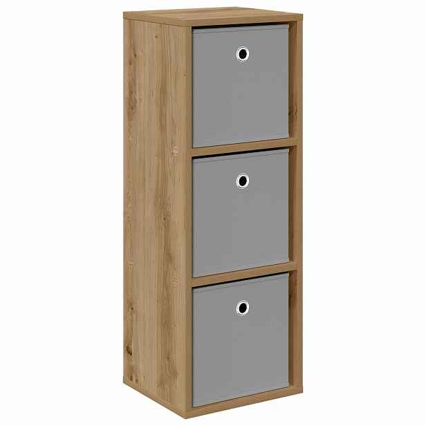 vidaXL Servírovací skříň Artisanový dub 30,5 x 27 x 84,5 cm