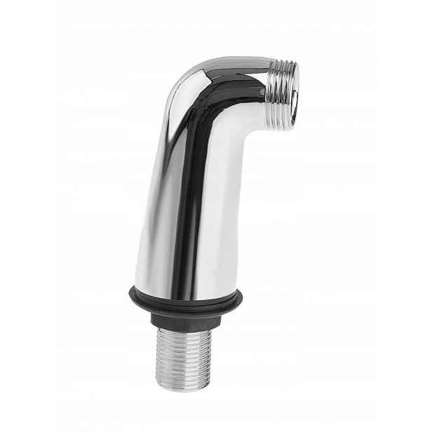 Úhlová přípojka pro montáž nástěnné baterie, chrom 3/4" x 1/2"