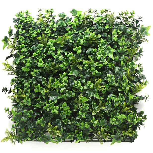 Umělý rostlinný panel MIX VERT 50 x 50 cm - Panel 50x50 Europe Grass