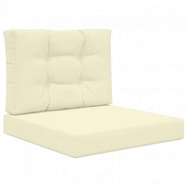 vidaXL Venkovní polštář na pohovku Polyester Krémová 60 x 60 cm