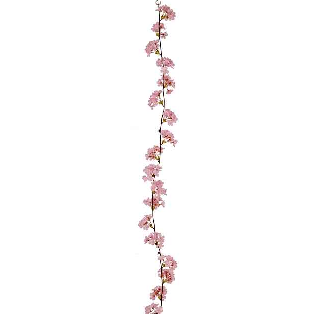 Dekorační girlanda sakura délka 146 cm Gasper - světle růžová