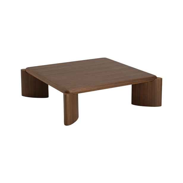 Hnědý konferenční stolek z MDF 106x106 cm Sovina – Ellos Home