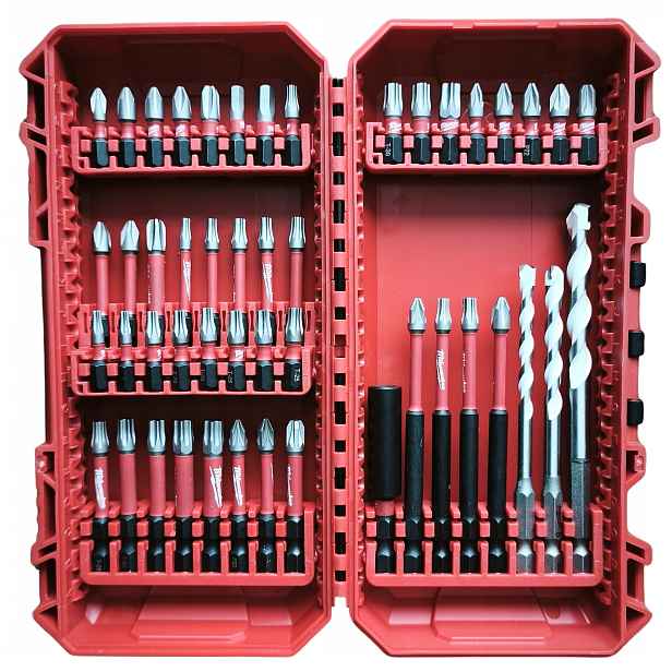 Sada bitů a příklepových vrtáků Shockwave 48 ks Milwaukee 4932492005
