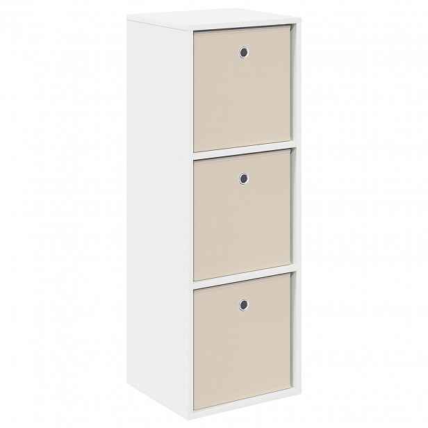vidaXL Servírovací skříň se zásuvkou Bílá 35 x 32 x 99,5 cm