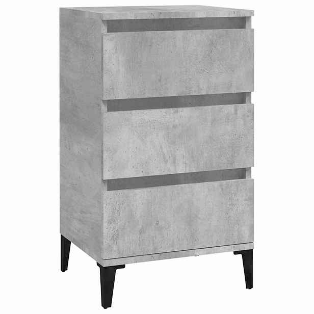 vidaXL Noční stolek betonově šedý 40 x 35 x 70 cm kompozitní dřevo
