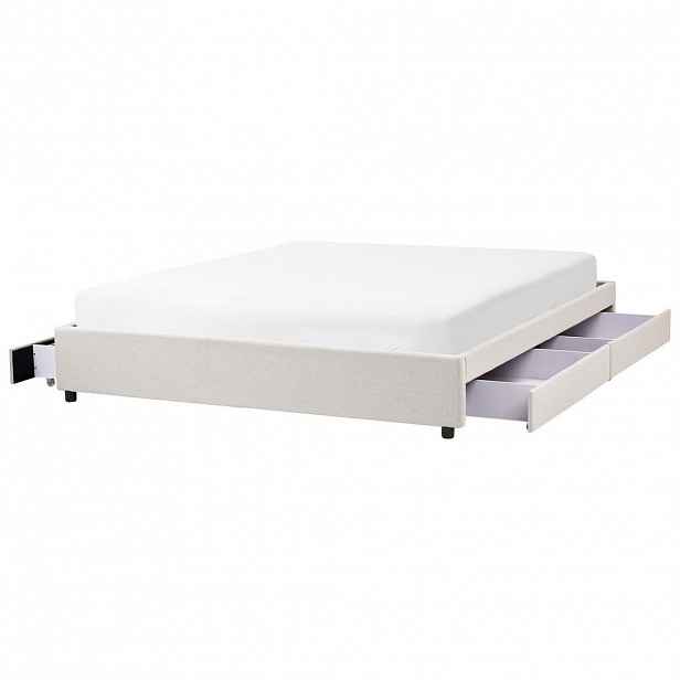 Beliani POSTEL 180/200 cm Světle béžová Prades