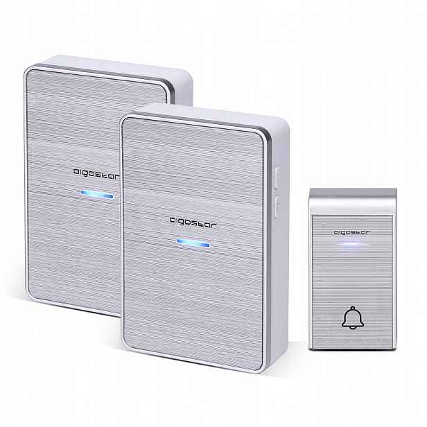 Bezdrátový Dveřní Zvonek 2 Přijímače 150 M