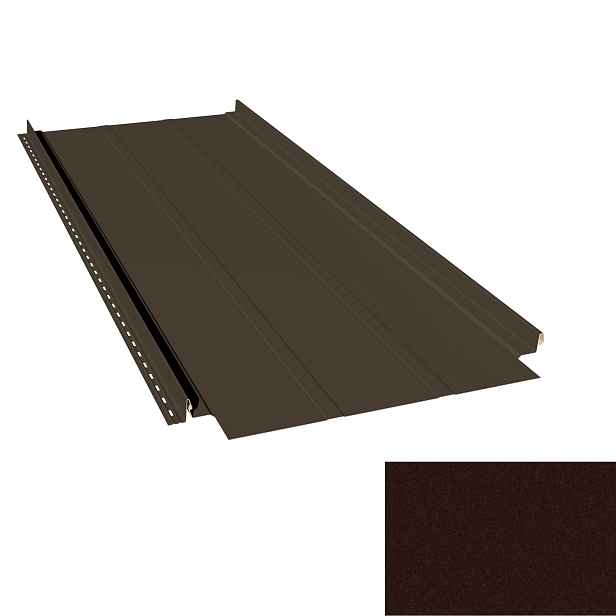 Krytina plechová LINEDEK 485 Rib SP 35 TEX 2M15A hnědá Cut