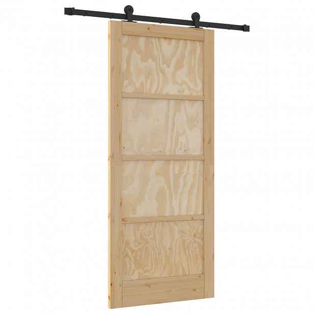 vidaXL Posuvné dveře ORKDAL 86 x 198,5 cm Masivní borovicové dřevo