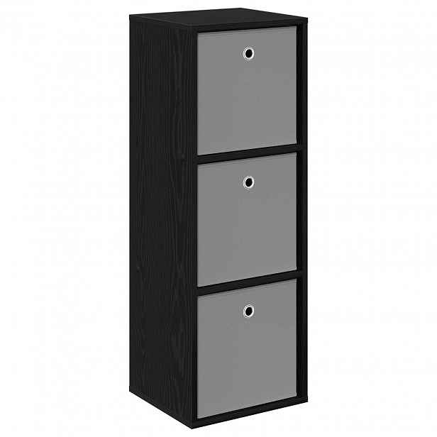 vidaXL Servírovací skříň se zásuvkou Černý dub 35 x 32 x 99,5 cm