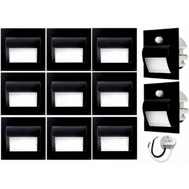 Sada osvětlení schodů Halogen Led 11x senzory