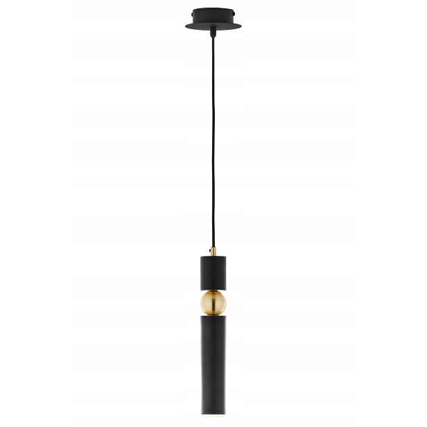 Moderní závěsná lampa černá GU10 14W zlatá Jupiter Alas