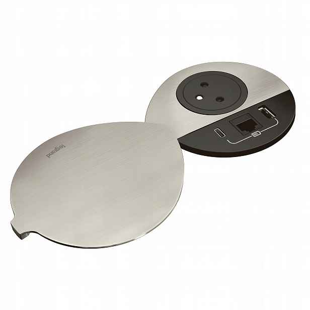 Nábytková zásuvka 2P+Z/USB A+C/RJ45 Bílá 654701