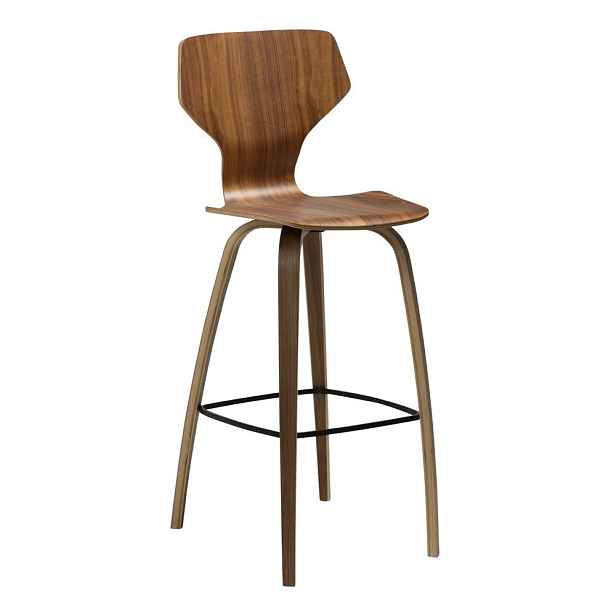 Barová židle v tmavě přírodní barvě (výška sedáku 75 cm) S.I.T – DAN-FORM Denmark
