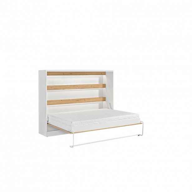 Kaiser Möbel SKLÁPĚCÍ POSTEL Perfekt 140x200 horizontální s matrací Dub + Bílá