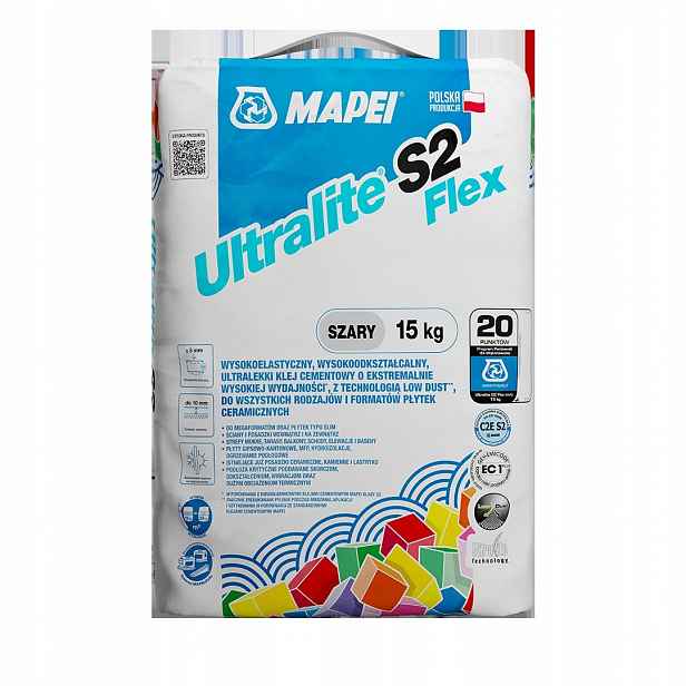Lepidlo Mapei Ultralite S2 Flex zero šedé 15kg