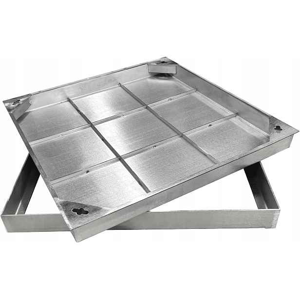 Natotela nerezový revizní poklop 600 x 600 mm s rámem