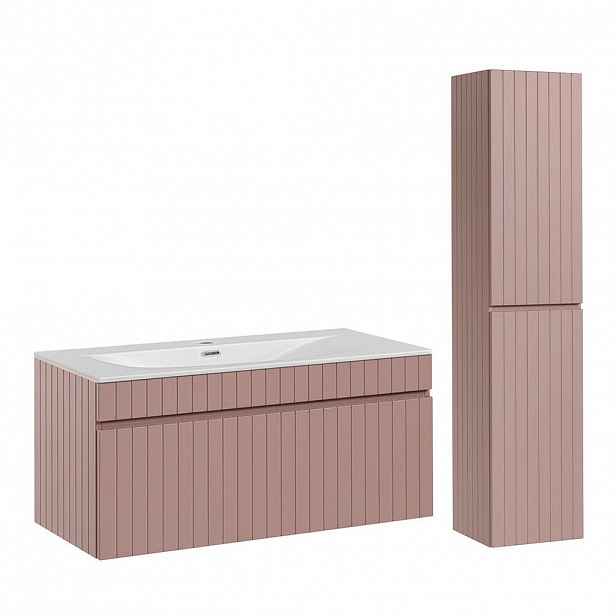 Petits-meubles KOUPELNOVÝ NÁBYTEK 100cm Zelie 2er-Set Rose