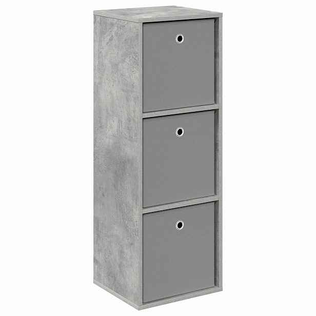 vidaXL Servírovací skříň se zásuvkou Betonově šedá 35 x 32 x 99,5 cm