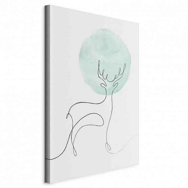 artgeist MALBA NA PLÁTNĚ, abstraktní, zvířata, 80/120/1.2 cm