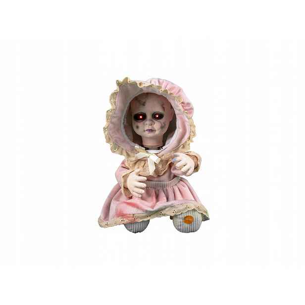 Dekorace strašidelná lalka 30 cm Halloween Anabell strašidlo
