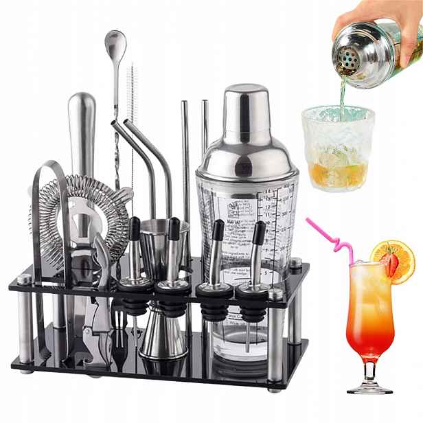Domácí Barmanský Set Na Lahve Do Baru A Koktejlové Nápoje, Kovový