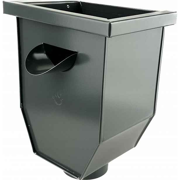 Odtokový koš pro trubky 100 mm Galeco Ocel grafit Ral 7015