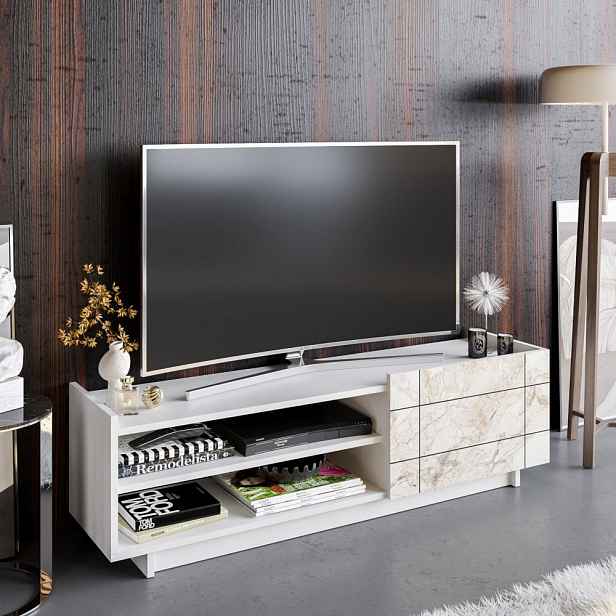 TV stolek Valantina - White