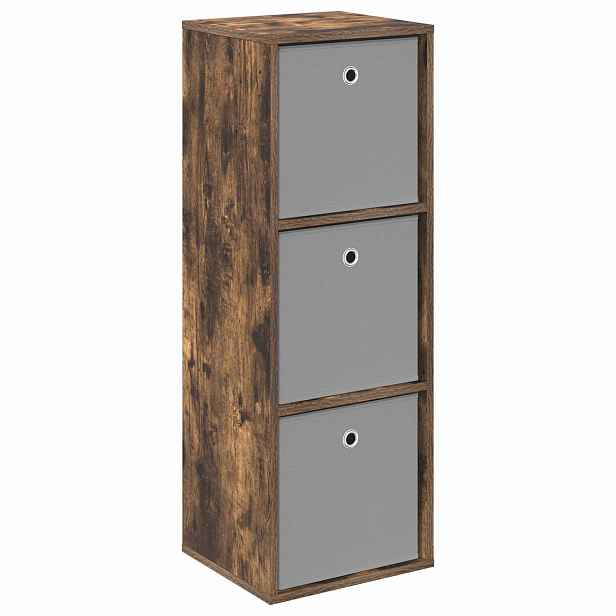 vidaXL Servírovací skříň Kouřový dub 35 x 32 x 99,5 cm