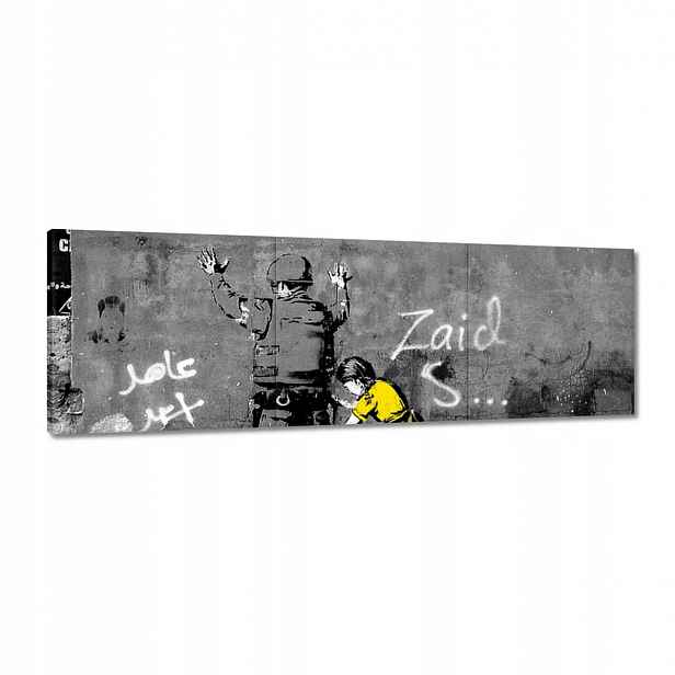 Obrazy 120x40 Banksy dívka
