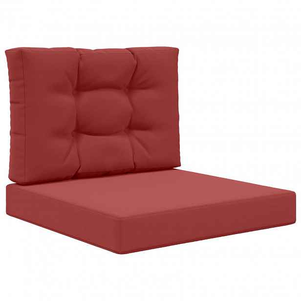 vidaXL Venkovní polštář na pohovku Polyester vínová červená 60 x 60 cm