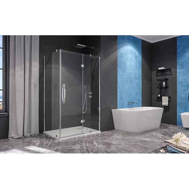 EXTRA R23 CHROM Sprchový kout, sklo 8mm, 120x80x195cm