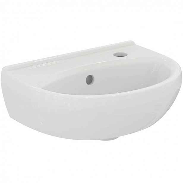 Ideal Standard Alpha - Umývátko 40 cm, s přepadem, otvor pro baterii, bílá R027501