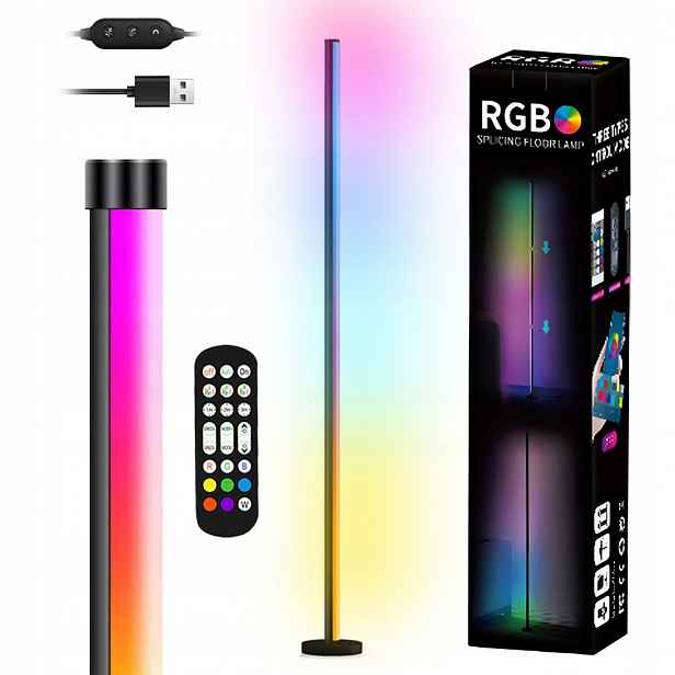 Ložnice Led Rgb Stojací Lampa Lineární Okolní Světlo 120CM