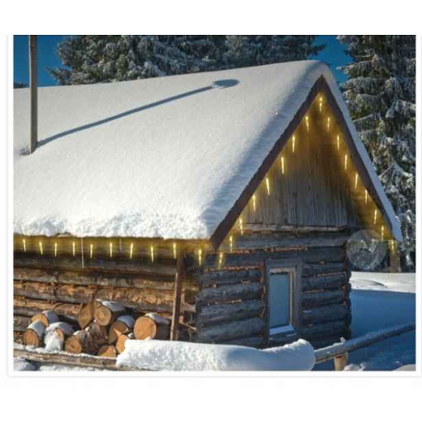 Vánoční dekorativní lampy Rampouchy 40 Led 20 rampouchů teplá bílá 5,7 m Time