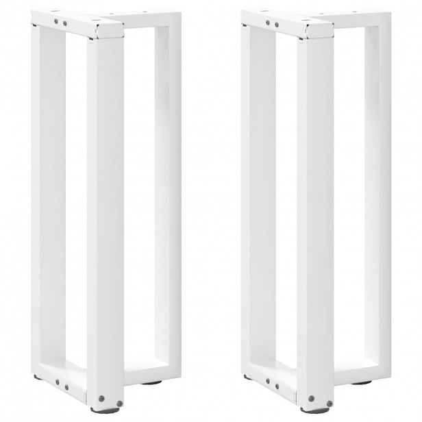 vidaXL Nohy konzolového stolku ve tvaru T, 2 ks, bílé, 25 x 28 x (72-73) cm, ocel
