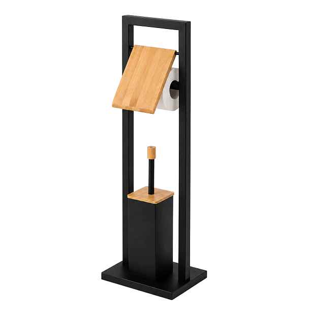 Apt DA681 Stojan na toaletní papír s Wc štětkou 72 cm, černý
