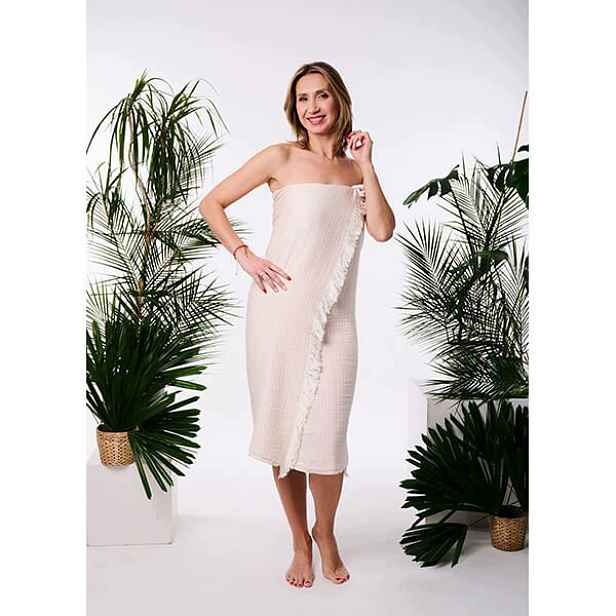 Hammamový ručník Bamboo 100% přírodní bavlna Yeye, vyrobený v přírodě, modrý