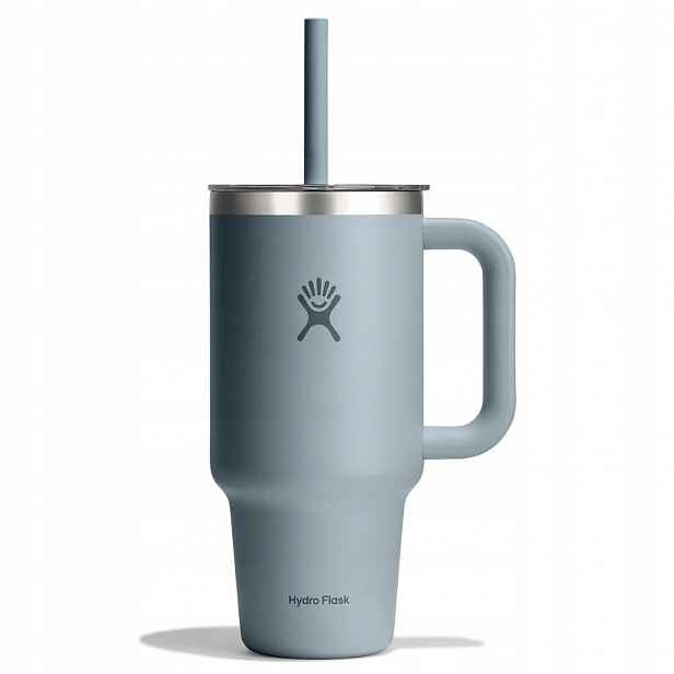 Termohrnek Hydro Flask 32 oz 946 ml s uchem a brčkem, šedomodrý